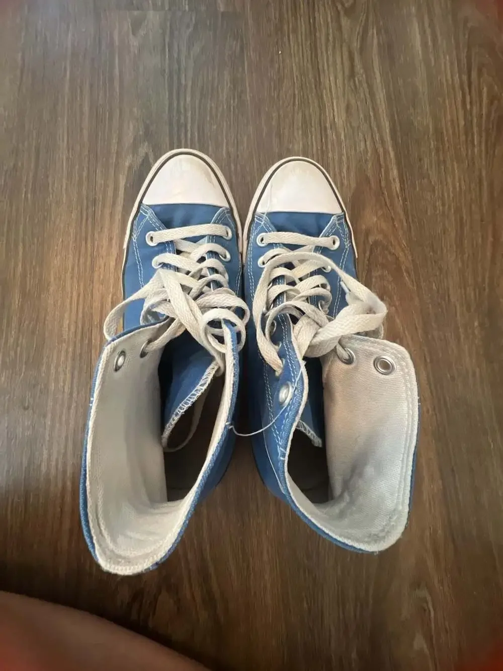 Converse Chuck Taylor All Star High Top Blue Sneakers Men's 7.5 Women's 9.5 - Picture 2 of 4